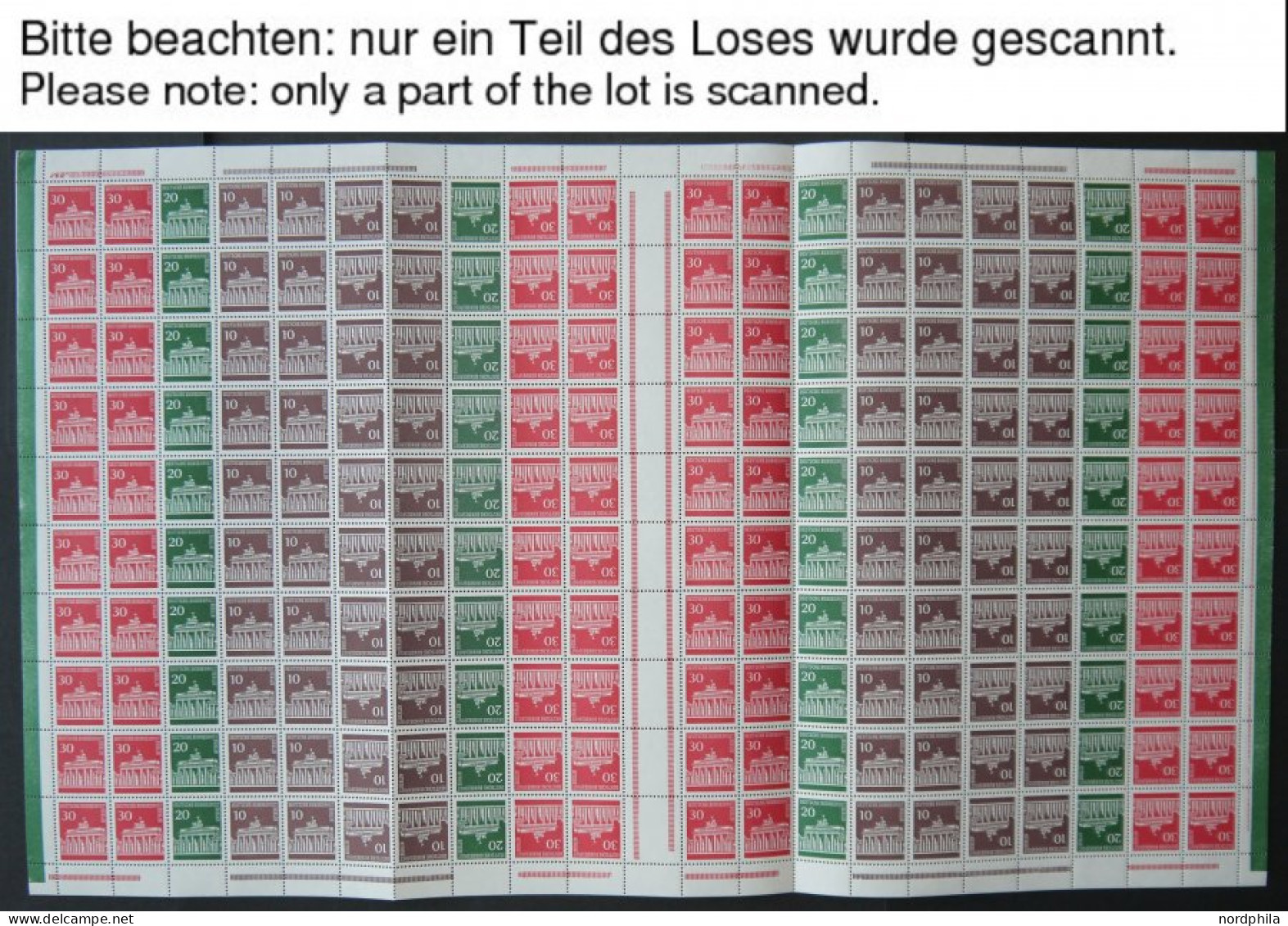 ZUSAMMENDRUCKE MHB 5-7 , 1966-70, 3 Markenheftchenbogen Brandenburger Tor, Pracht, Mi. 700.- - Zusammendrucke