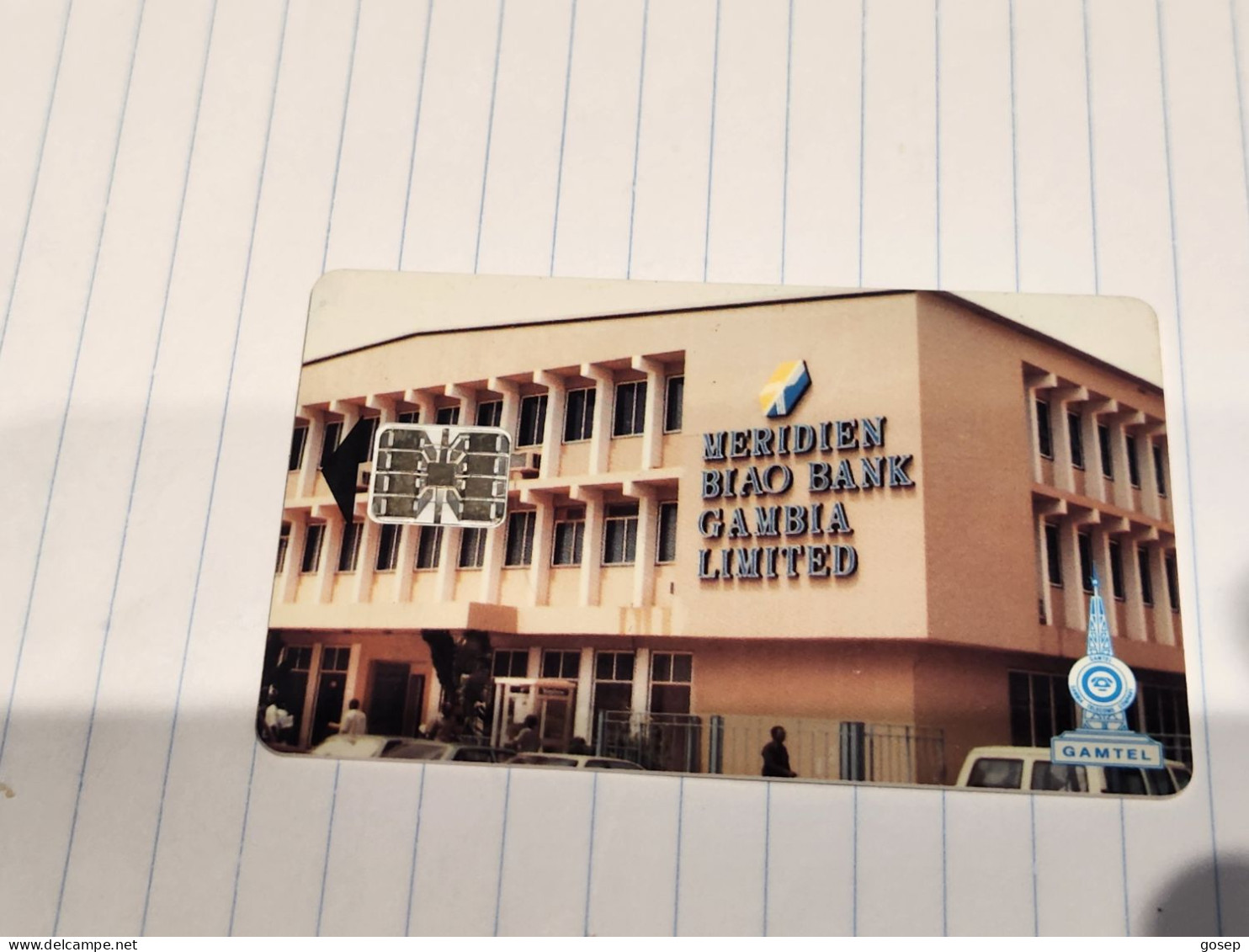 GAMBIA-(GAM-08Aa)-Meridien Biao Bank (C4C)-(7)-(60units)-(C4C148092)-used Card+1card Prepiad Free - Gambie