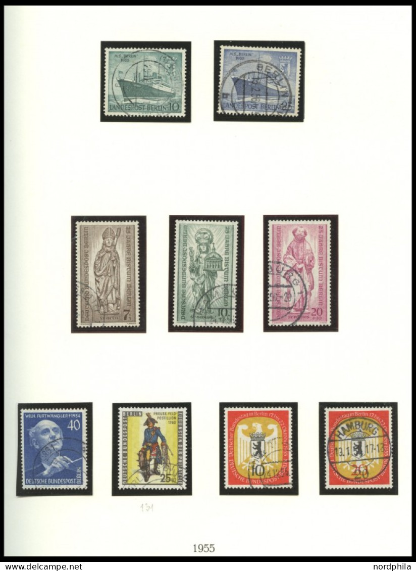 SAMMLUNGEN ,o , 1955-90, Jeweils Postfrisch Und Gestempelt Komplette Sammlung Berlin In 2 Neuwertigen Linder Bi-collect  - Sonstige & Ohne Zuordnung