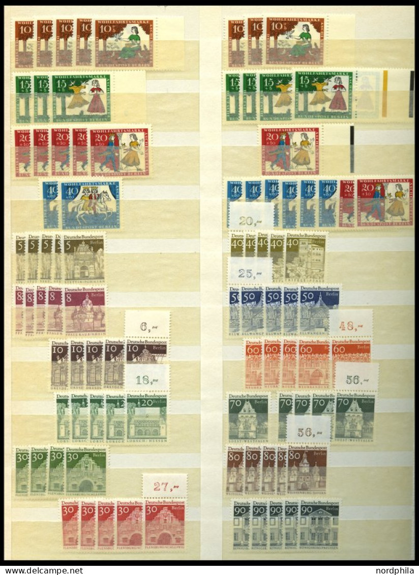 LOTS , Postfrische Reichhaltige Dublettenpartie Von 1965-86, Mit Mi.Nr. 270-85 (10x) Und 494-507 (8x) Etc., Prachterhalt - Other & Unclassified