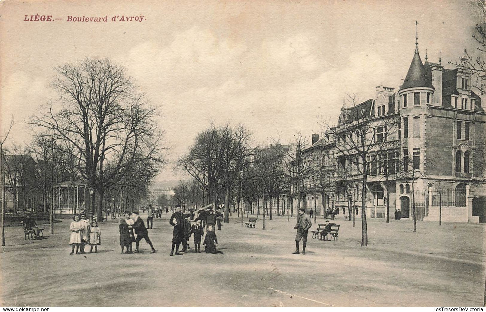 BELGIQUE - Liège - Boulevard D'Avroy - Carte Postale Ancienne - Luik
