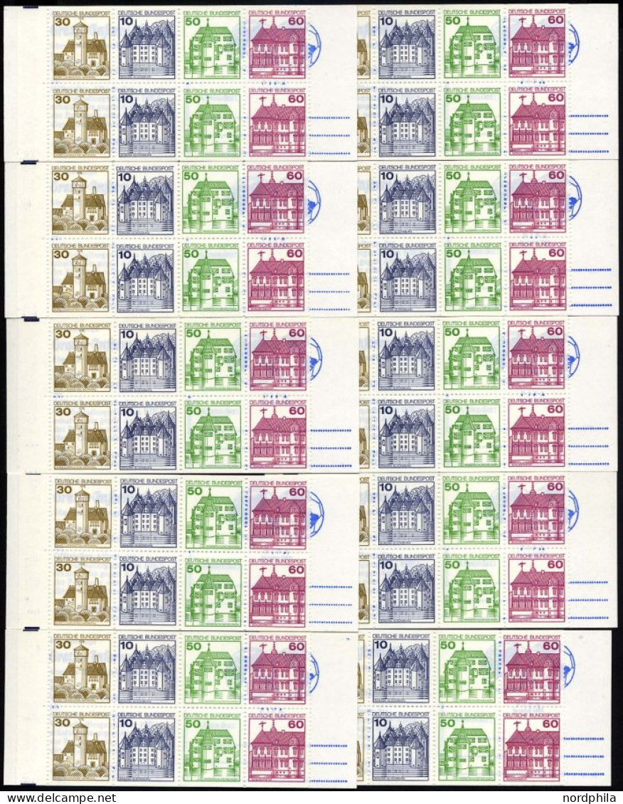 ZUSAMMENDRUCKE MH 23d , 1980, Markenheftchen Burgen Und Schlösser, 10x, Pracht, Mi. 130.- - Sonstige & Ohne Zuordnung