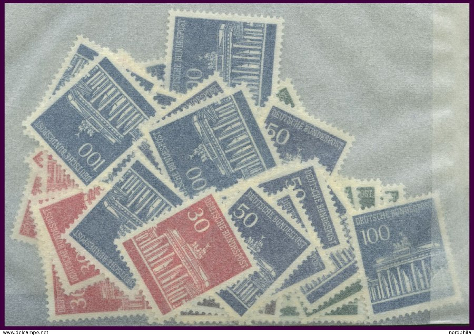 ENGROS 506-10 , 1966, Brandenburger Tor, 10 üblich Gezähnte Prachtsätze, Mi. 150.- - Unused Stamps