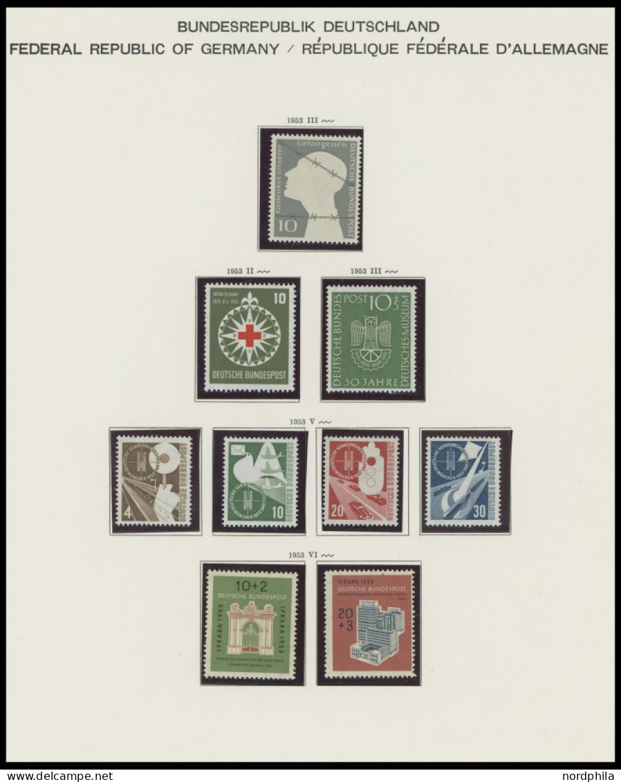SAMMLUNGEN , 1949-1980, Postfrische Sammlung Bundesrepublik Bis Auf Den Posthornsatz In Den Hauptnummern Komplette Samml - Andere & Zonder Classificatie