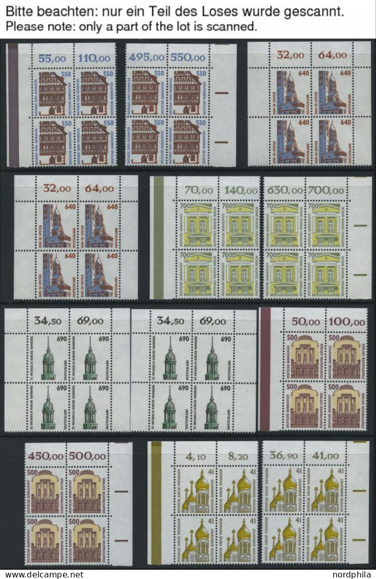 SAMMLUNGEN VB , 1993/4, Komplett Zweifach Gesammelt In Viererblocks, Meist Aus Der Oberen Bogenecke, Im Einsteckbuch, Da - Autres & Non Classés