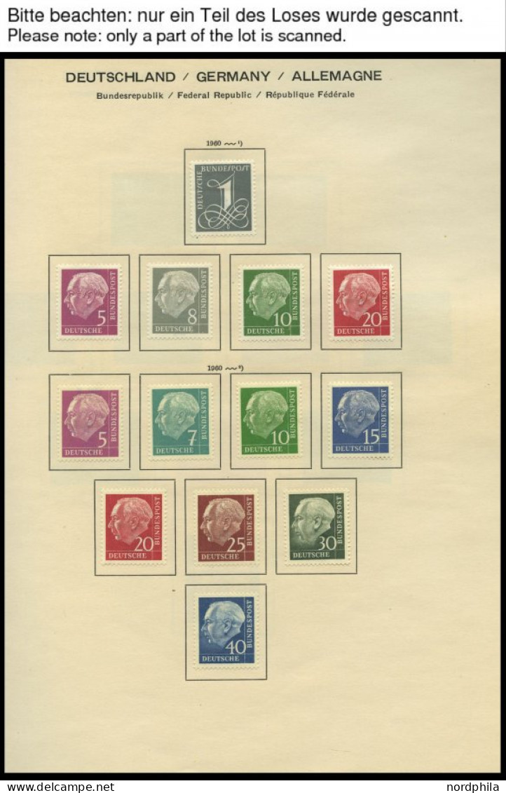 SAMMLUNGEN , , 1952-91, In Den Hauptnummern Komplette Sammlung Bundesrepublik Von 1955-91 Im Schaubekalbum, Ab 1968 Nur  - Andere & Zonder Classificatie
