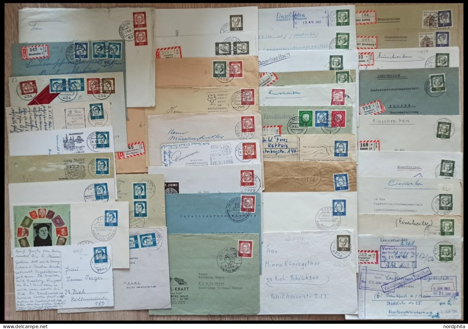 BUNDESREPUBLIK Aus 347-61 BRIEF, 1961-70, Bedeutende Deutsche, Partie Von Ca. 70 Belegen, Feinst/Pracht - Andere & Zonder Classificatie