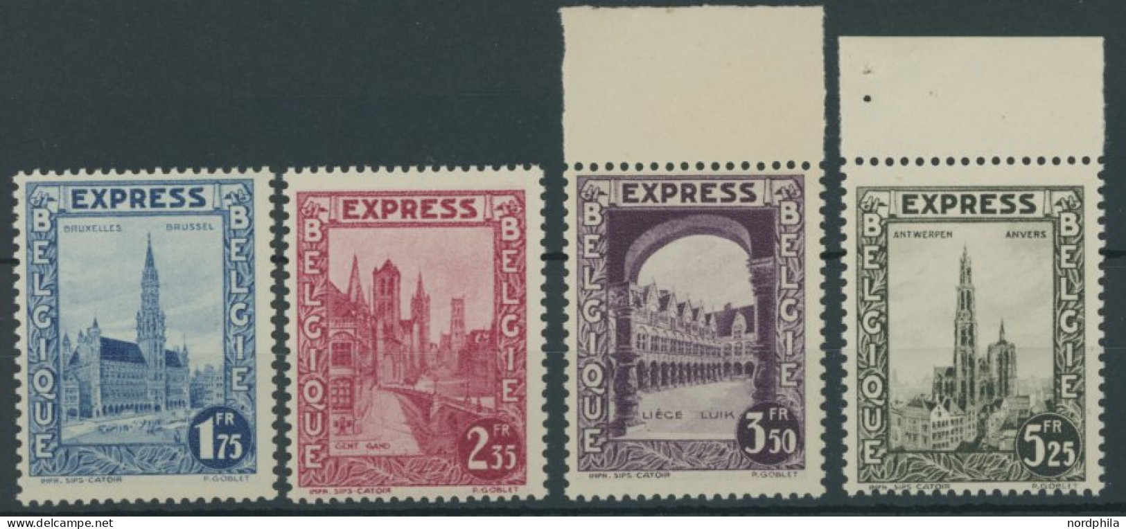 BELGIEN 266-69 , 1929, Eilmarken, Postfrischer Prachtsatz, Mi. 75.- - Sonstige & Ohne Zuordnung