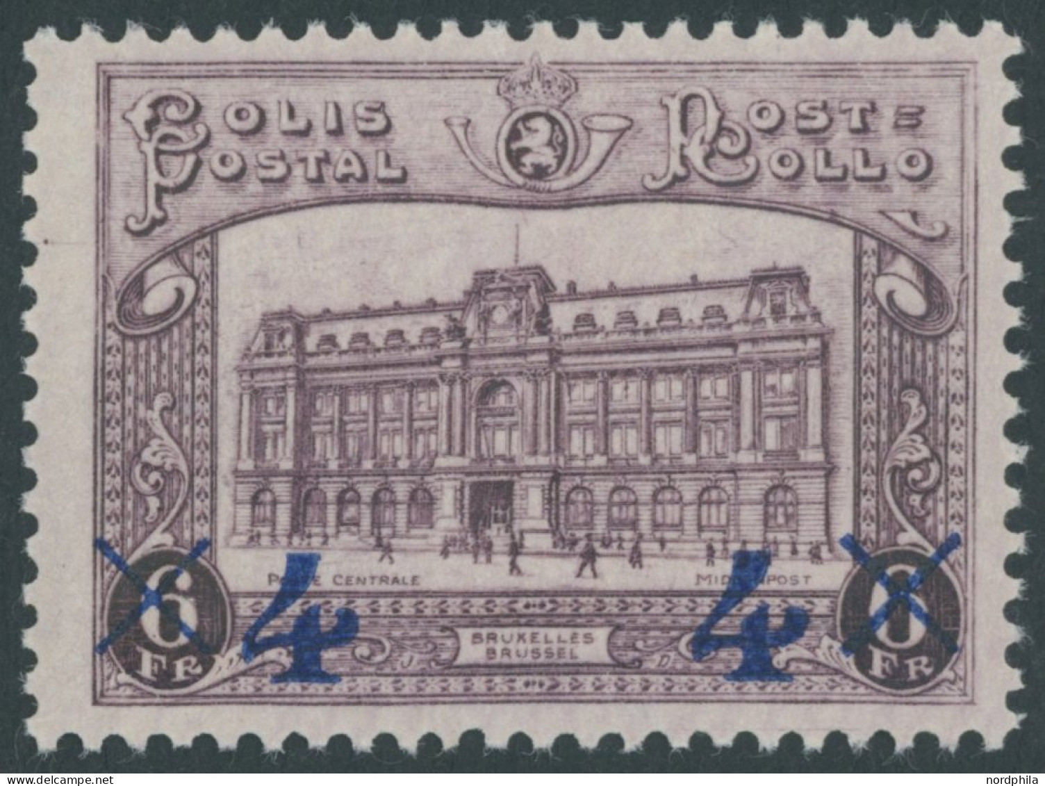 POSTPAKETMARKEN PP 7 , 1933, 4 Fr. Auf 6 Fr. Hauptpostamt, Postfrisch, Pracht, Mi. 90.- - Luggage [BA]