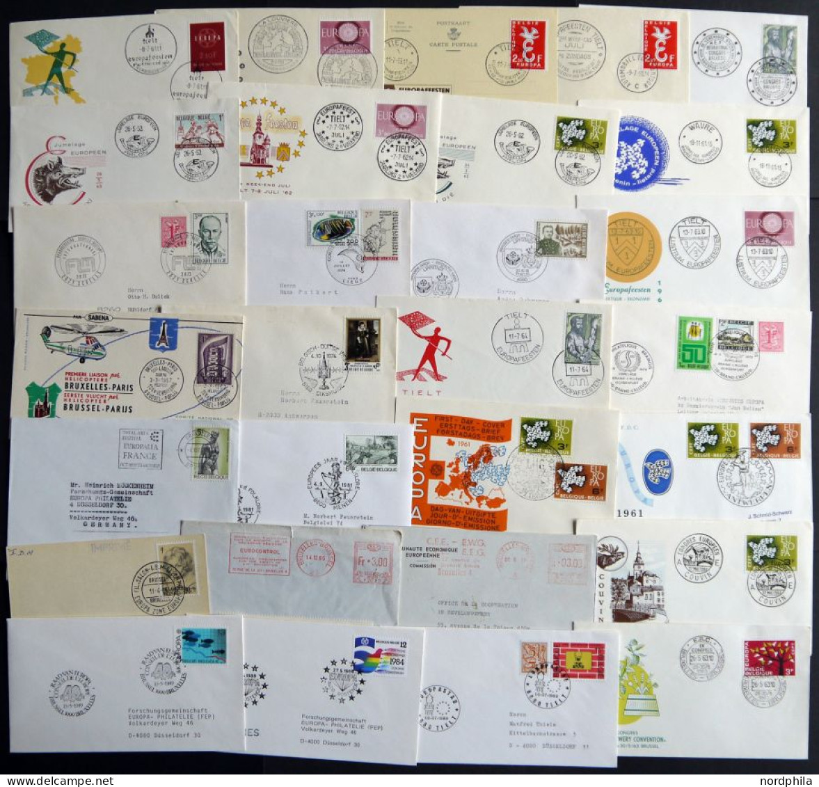 SAMMLUNGEN, LOTS über 50 Belege Aus 1957-89, Meist Mit Sonderstempel, überwiegend Prachterhaltung - Collezioni