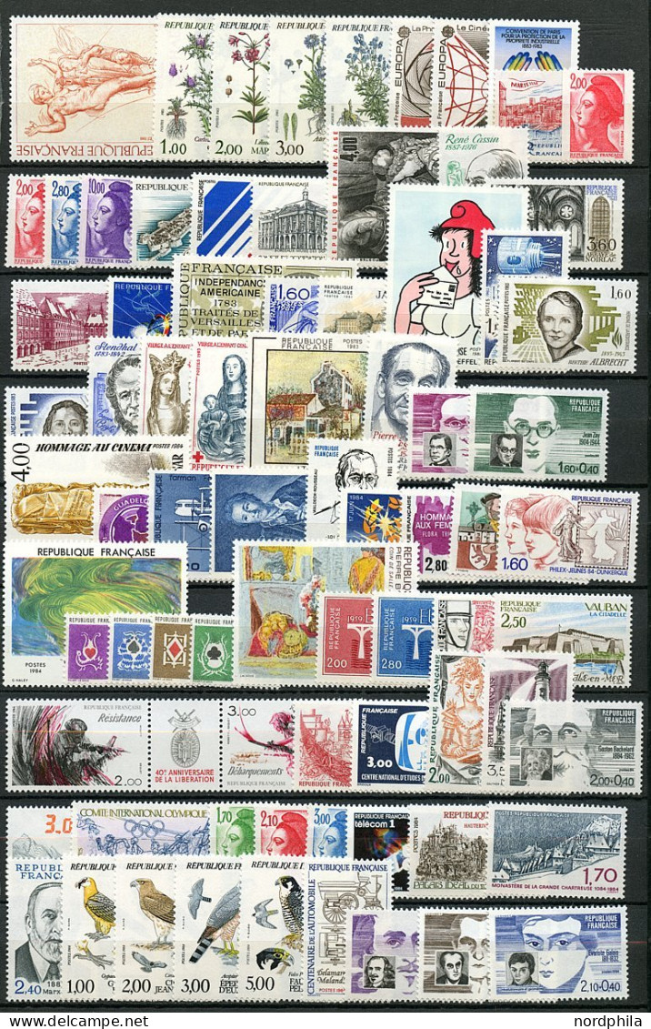 FRANKREICH 771-2627 , Frankreich 1946/88, Sammlung Aus Nr. 771 Bis Nr. 2627 Postfrisch, Bis Auf 4-5 Werte Deren Zahnspit - Andere & Zonder Classificatie