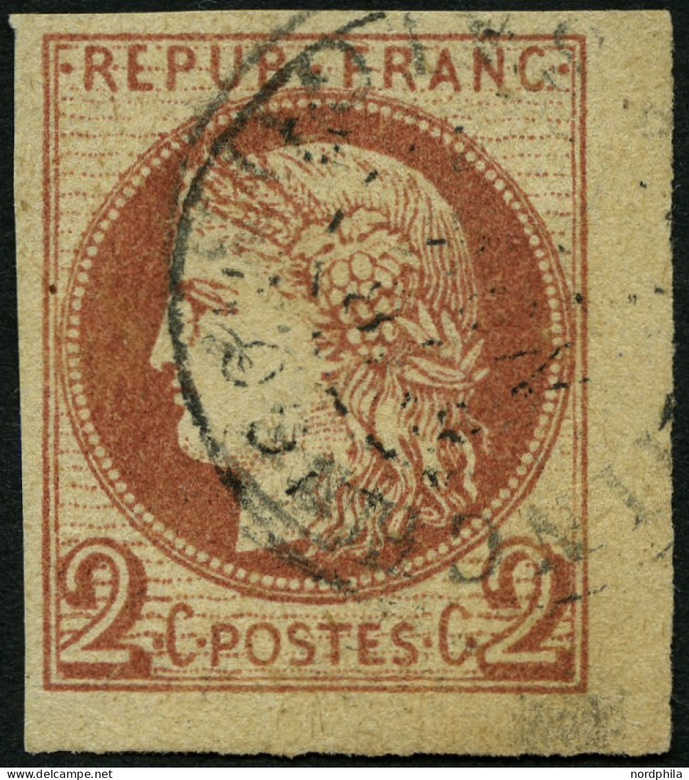 F.KOL ALLGEMEINE AUSGABEN 15 O, 1876, 2 C. Rotbraun, Feinst (punkthelle Stelle), Mi. 900.- - Otros & Sin Clasificación