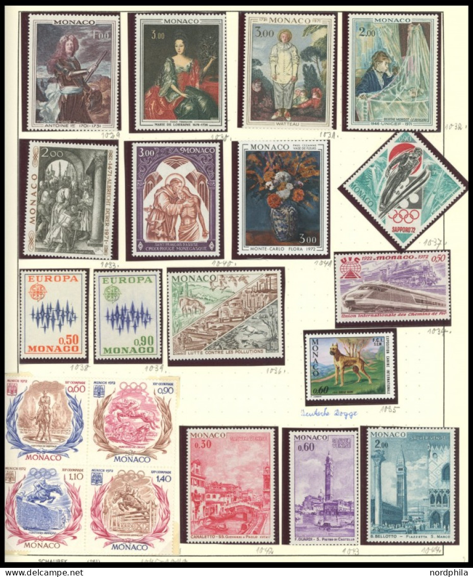 SAMMLUNGEN, LOTS , 1962-1988, Fast Nur Postfrische Sammlung, Dabei Die Jahre Ca. 1973-1988 Scheinbar Komplett (incl. Bl. - Sonstige & Ohne Zuordnung