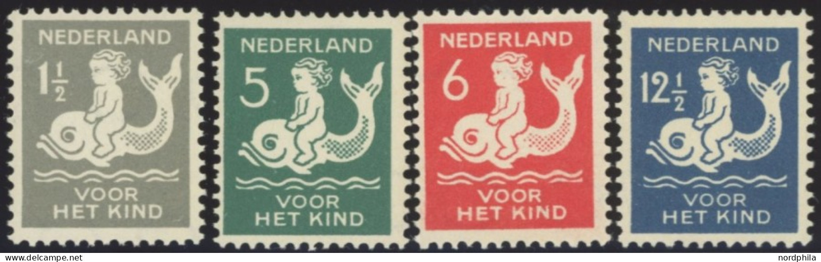 NIEDERLANDE 229-32A , 1929, Voor Het Kind, Gezähnt K 121/2, Postfrischer Prachtsatz, Mi. 75.- - Otros & Sin Clasificación