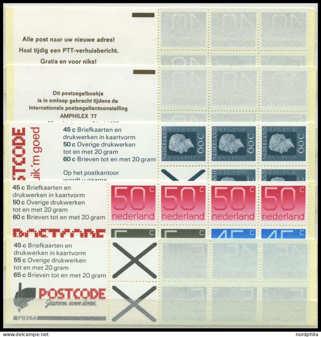 ZUSAMMENDRUCKE MH , 1967-73, 14 Verschiedene Markenheftchen, MH 15 Endwert Senkrechter Bug Sonst Pracht - Carnets Et Roulettes