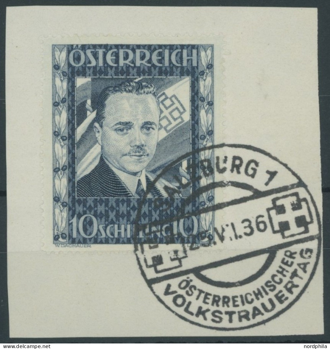 ÖSTERREICH 1918-1938 588 BrfStk, 1936, 10 S. Dollfuß, Ersttags-Sonderstempel, Auf Prachtbriefstück - Andere & Zonder Classificatie