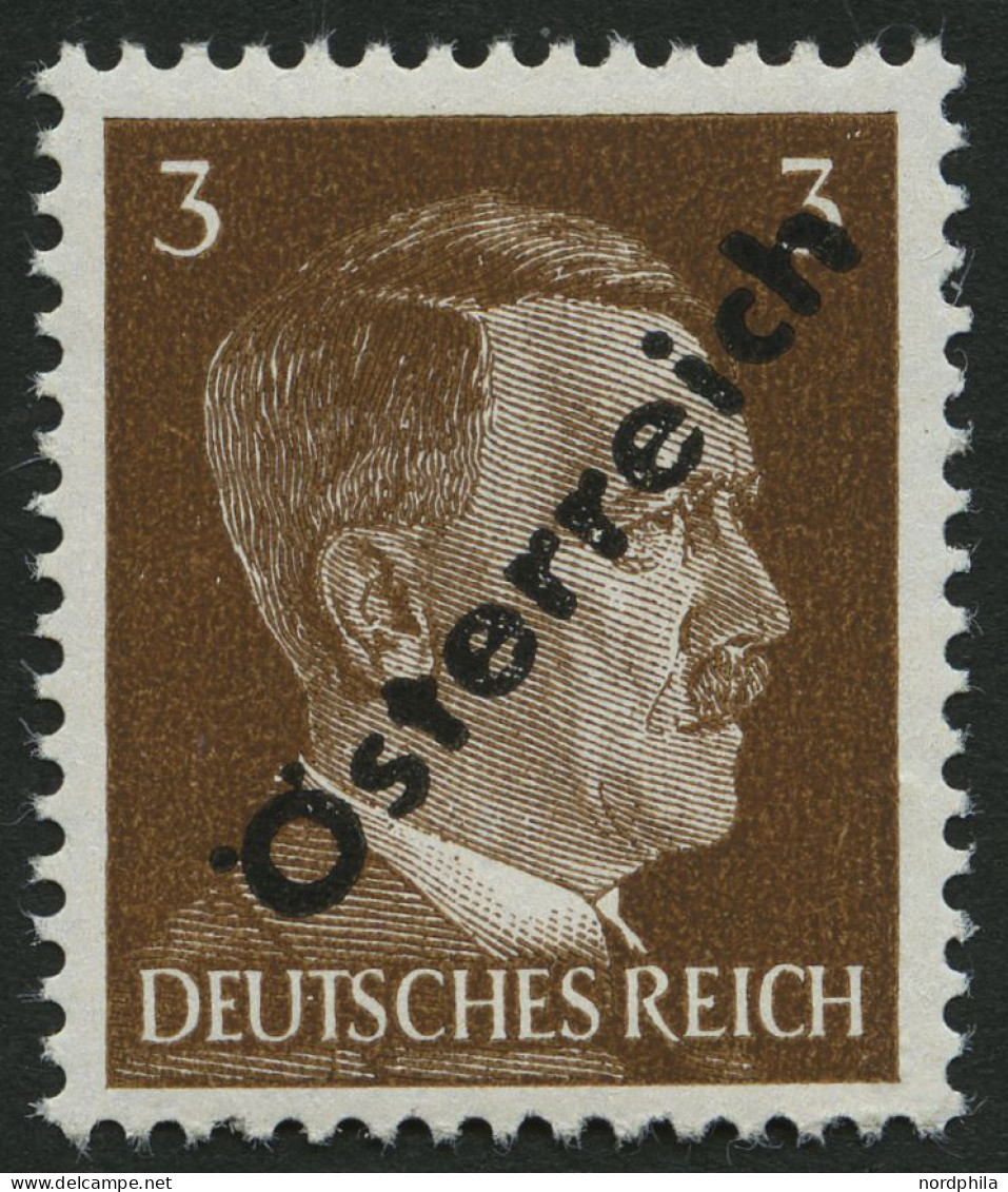 ÖSTERREICH IVa , 1945, Nicht Ausgegeben: 3 Pf. Dunkelgelbbraun, Pracht, Befund Sturzeis, Mi. 100.- - Sonstige & Ohne Zuordnung