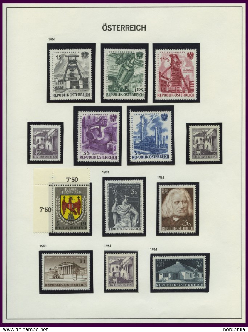 SAMMLUNGEN , Komplette Postfrische Sammlung Österreich Von 1961-83, Prachterhaltung, Mi. 390.- - Sammlungen