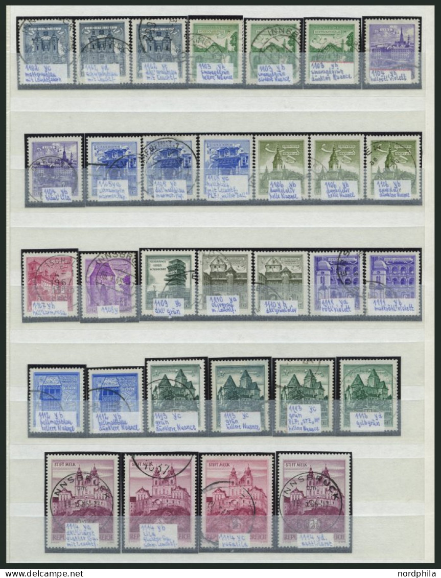 SAMMLUNGEN A.838-1176o, BrfStk, 1947-65, Gestempelte Saubere Sammlung Auf Einsteckseiten Mit Kleineren Kompletten Ausgab - Collections