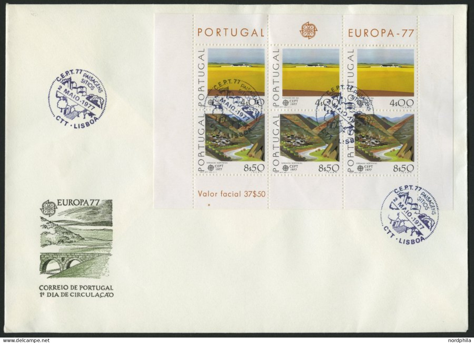 PORTUGAL Bl. 20,23,27 BRIEF, 1977-79, Europa 3 Blocks Je Auf FDC, Pracht, Mi. 195.- - Sonstige & Ohne Zuordnung