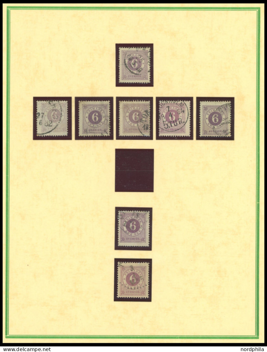 SAMMLUNGEN, LOTS O, 1872-89, Sauber Gestempelte Teilsammlung Aus Mi.Nr. 17-40 Und D 1-16, Meist Prachterhaltung, Mi. übe - Sammlungen