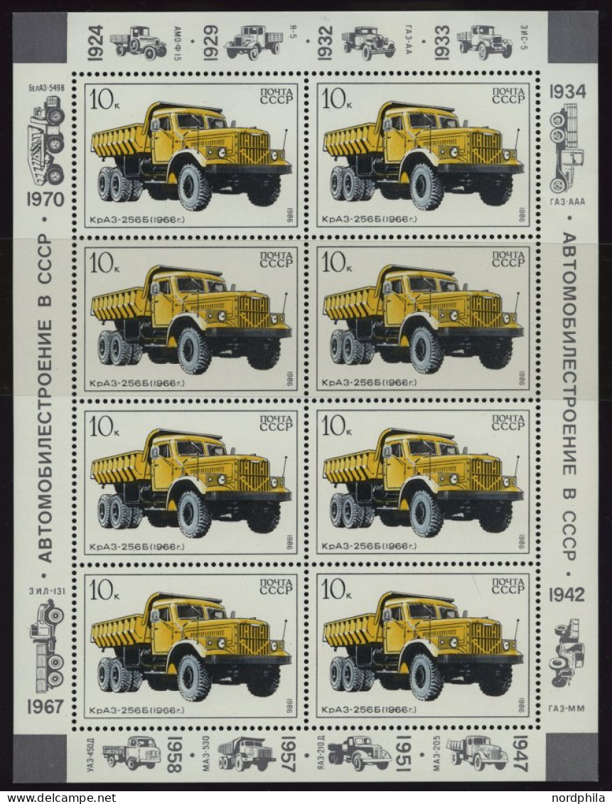 SOWJETUNION 5632,5636KB , 1986, Sowjetische Lastwagen Und Bergsteigerlager, 2 Kleinbogen, Pracht, Mi. 100.- - Other & Unclassified