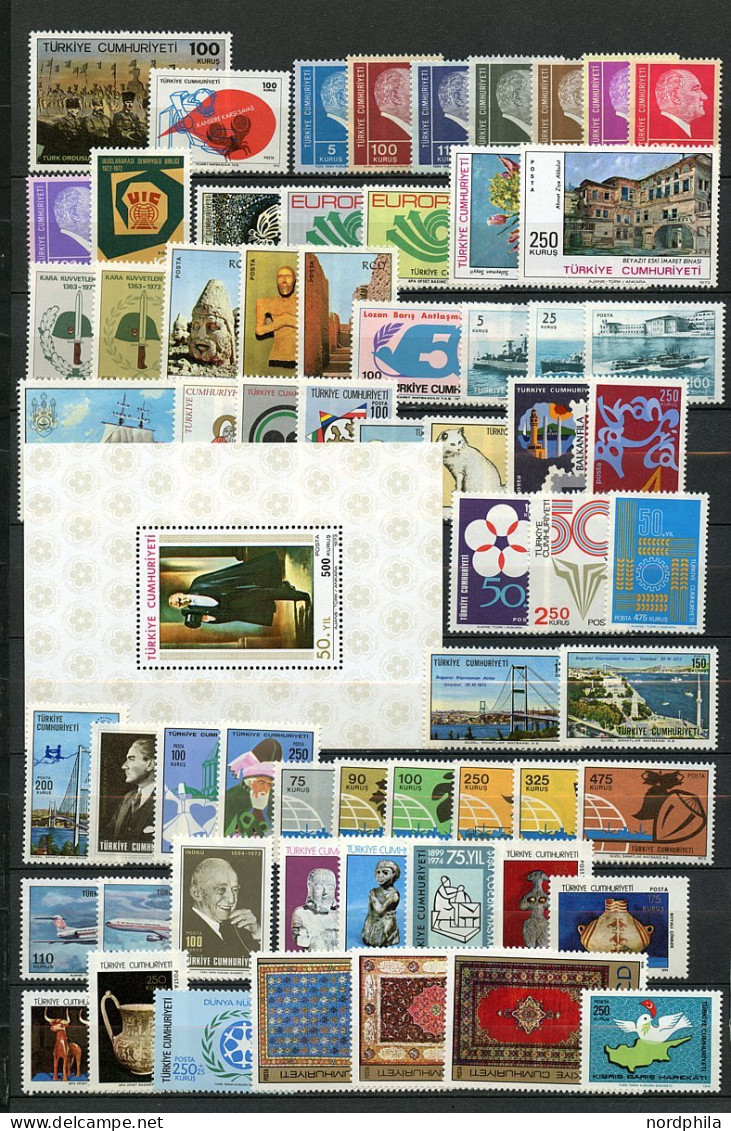 TÜRKEI 1769-2864 , Türkei 1960/1989, Sammlung ab Nr. 1769 bis Nr. 2864, alle Marken und Blocks postfrisch. Die Jahrgänge