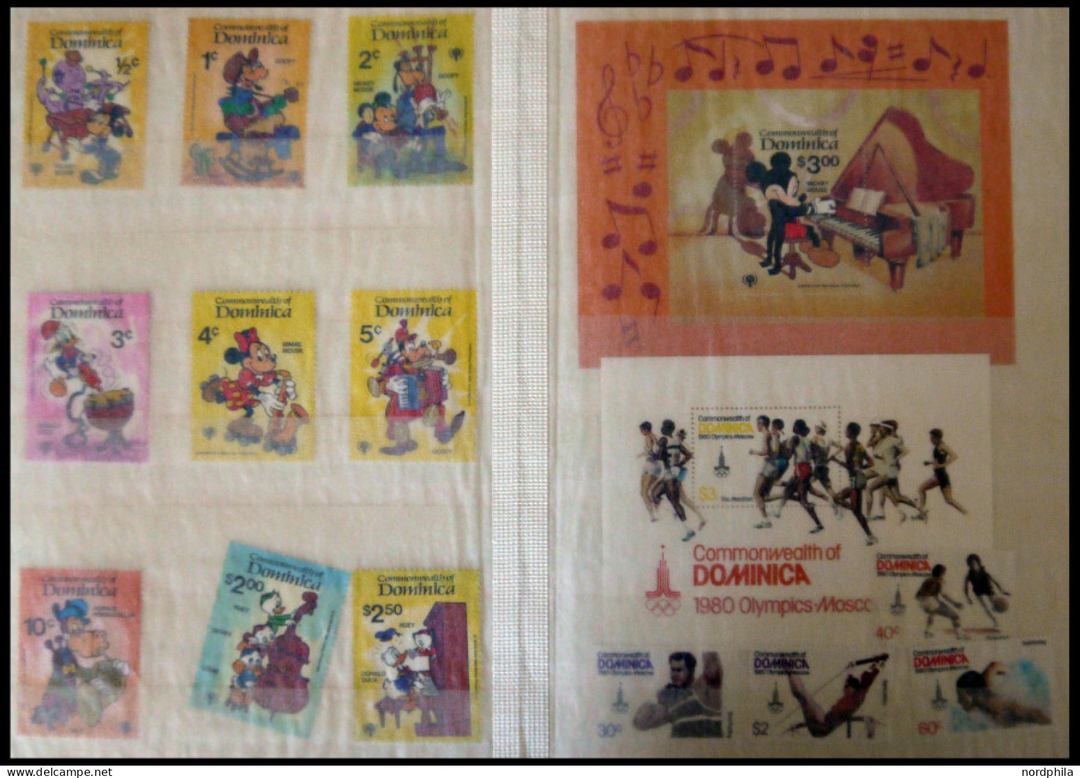 DOMINICA , 1978-82, Fast Komplette, Postfrische Jahrgänge, Mit Blocks, Im Einsteckbuch, Pracht - Dominique (1978-...)