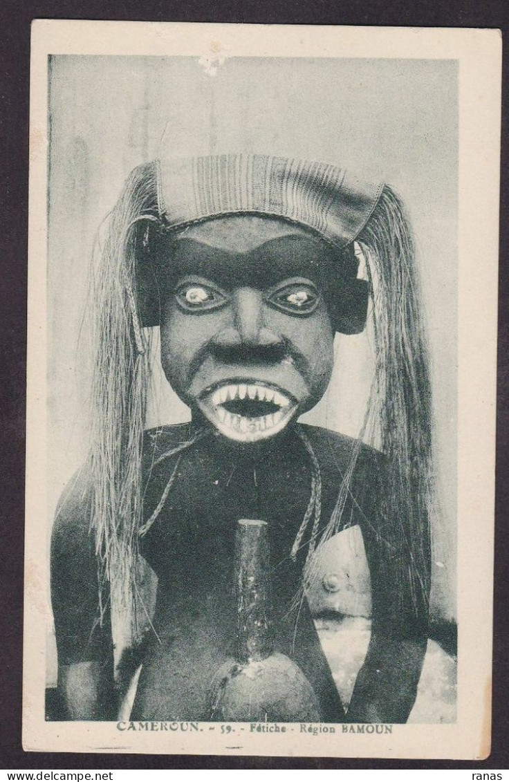 CPA Fétiche Totem Statue Cameroun Non Circulé - Kamerun