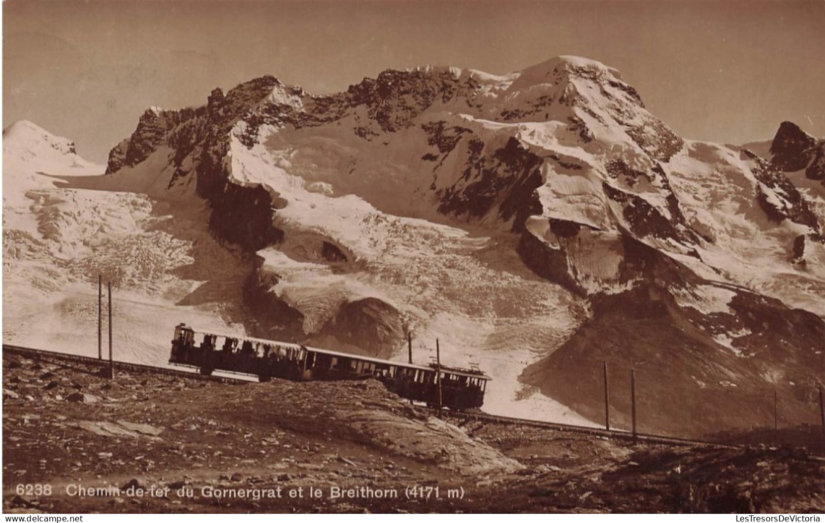 SUISSE - Chemin De Fer Du Gornergrat Et Le Breithorn - Carte Postale Ancienne - Zermatt