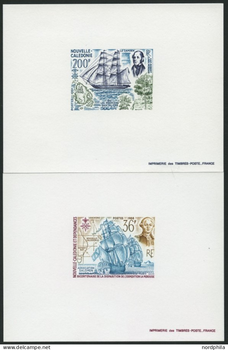 NEUKALEDONIEN 819,914P , 1988/91, 36, 200 F. Schiffe, Je Als Epreuves De Luxe, Pracht - Autres & Non Classés