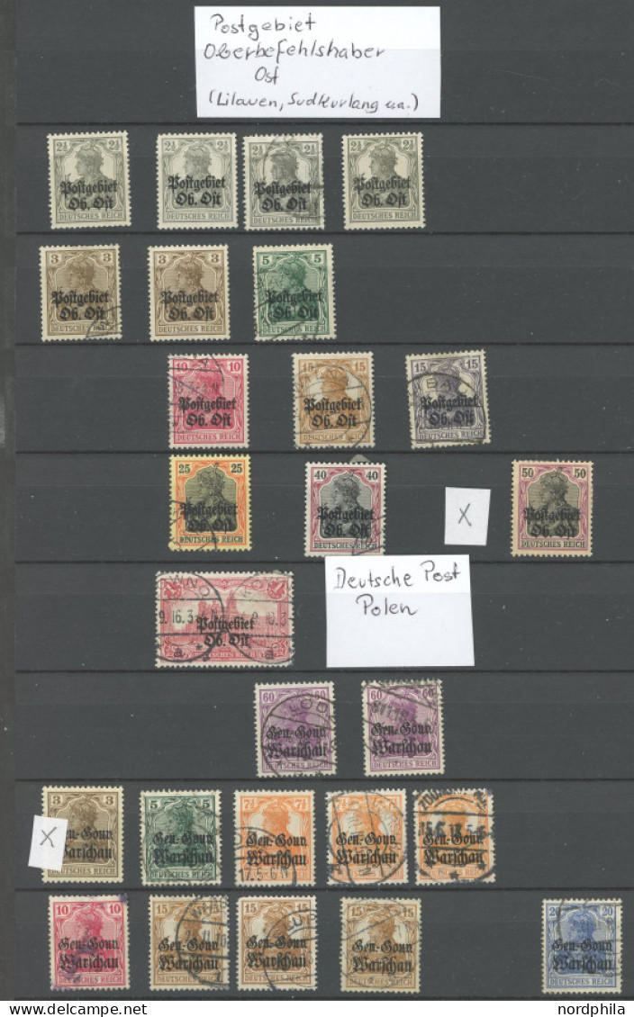 SLG., LOTS DEUTSCHLAND O,, , Dickes Einsteckbuch Mit Memel, Danzig, Dt. Kolonien, Abstimmungsgebiete Etc., Alles Sauber  - Collections