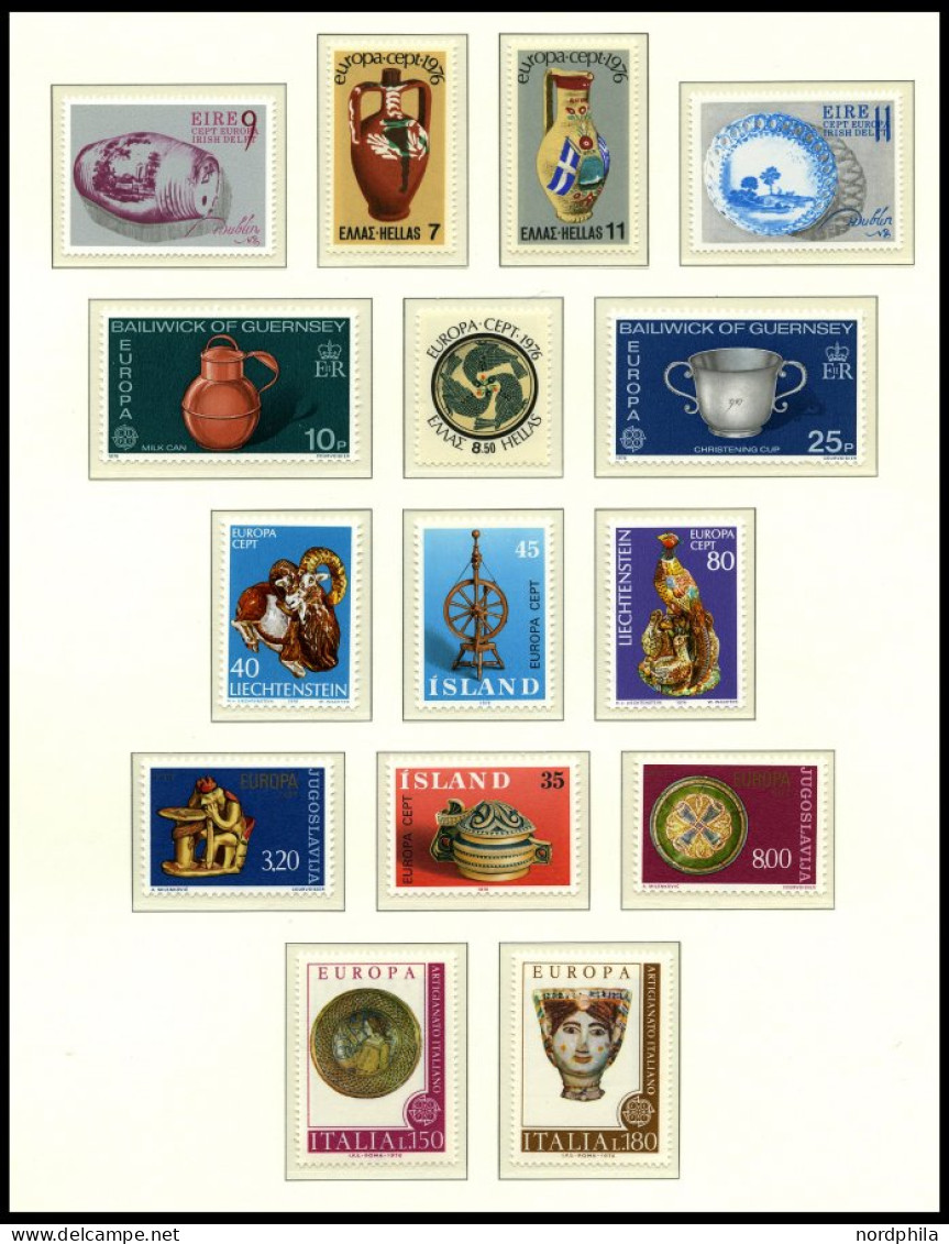 EUROPA UNION , 1976, Kunsthandwerk, Kompletter Jahrgang, Pracht, Mi.157.50 - Collections