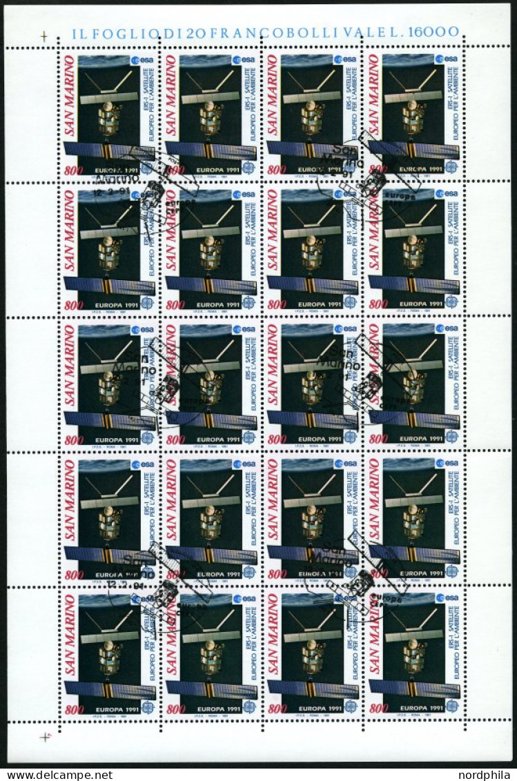 EUROPA UNION KB O, 1991, Weltraumfahrt, 12 Verschiedene Kleinbogensätze, U.a. Mit Irland Und San Marino, Pracht, Mi. 680 - Sammlungen