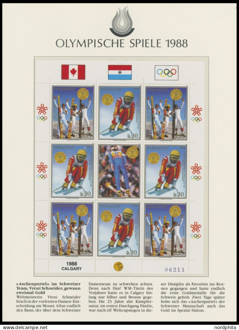 SPORT ,Brief , Olympische Spiele 1988 In 4 Borek Spezialalben Mit Goldmünze China Mint, Peking, Schwerttanz, PP, Kleinbo - Andere & Zonder Classificatie