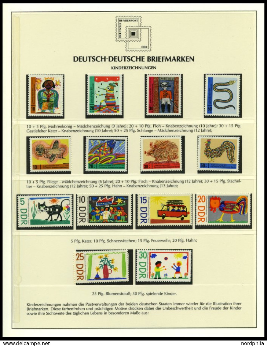 SONSTIGE MOTIVE ,Brief,o , Deutsch-Deutsche Briefmarken Auf Siegerseiten Im Album Und Einem Leitzordner Mit Einzelmarken - Unclassified