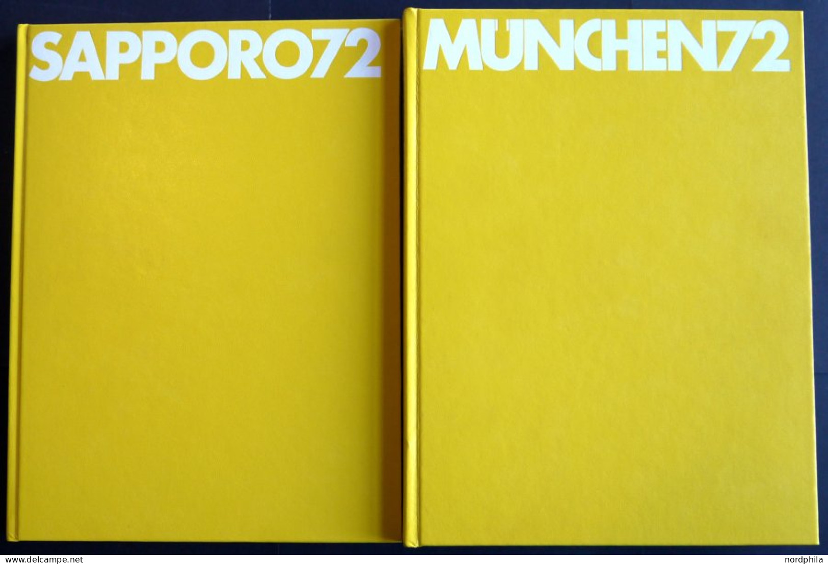 SACHBÜCHER München 72 Und Sapporo 72, 2 Illustrierte Bücher Im Karton, Herausgegeben Von Der OSB-Olympische Sport Biblio - Other & Unclassified