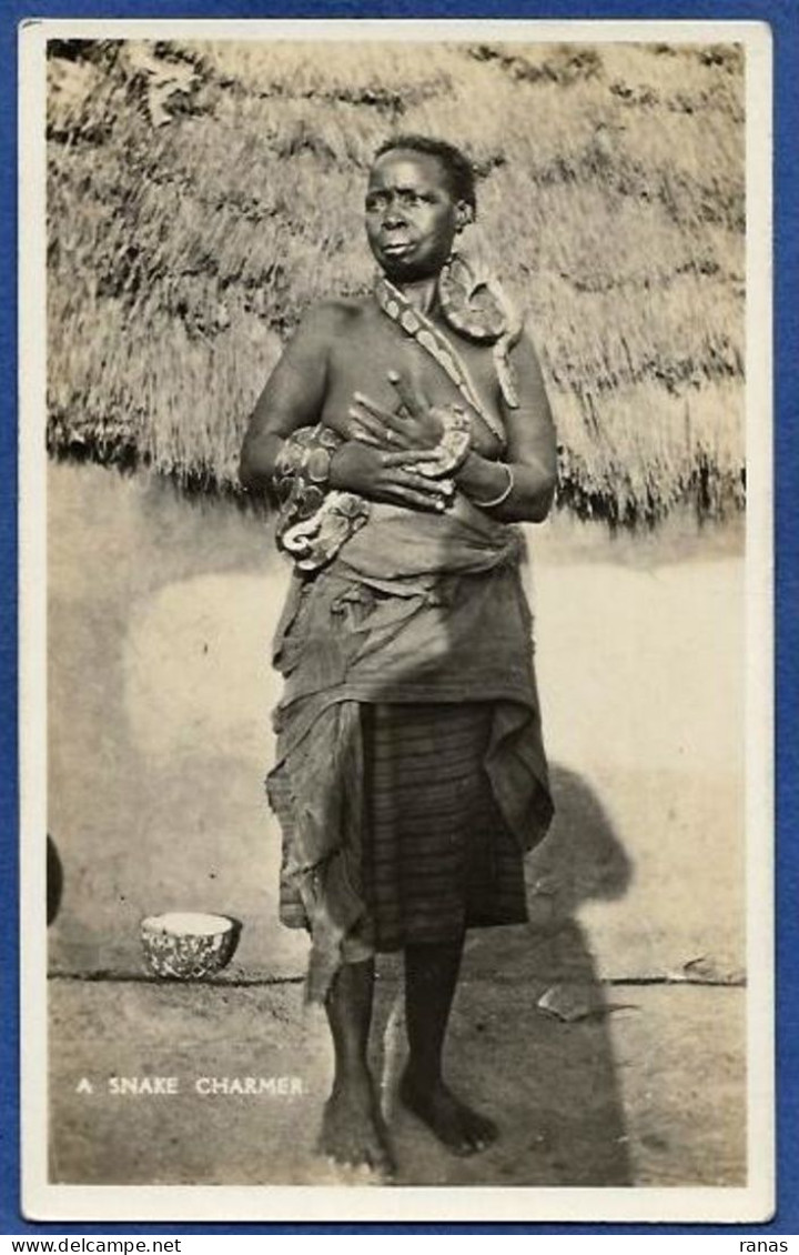 CPA Nigéria Afrique Noire Ethnic Type Non Circulé Fétiche Fetish Serpent - Nigeria