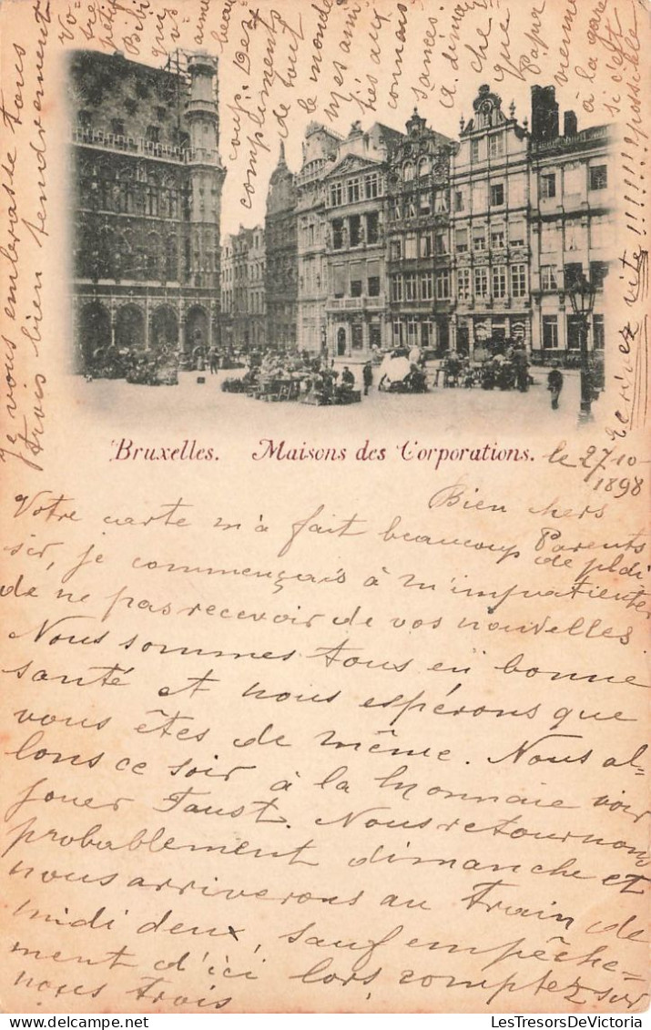 BELGIQUE - Bruxelles - Maisons Des Corporations - Animé - Carte Postale Ancienne - Otros & Sin Clasificación