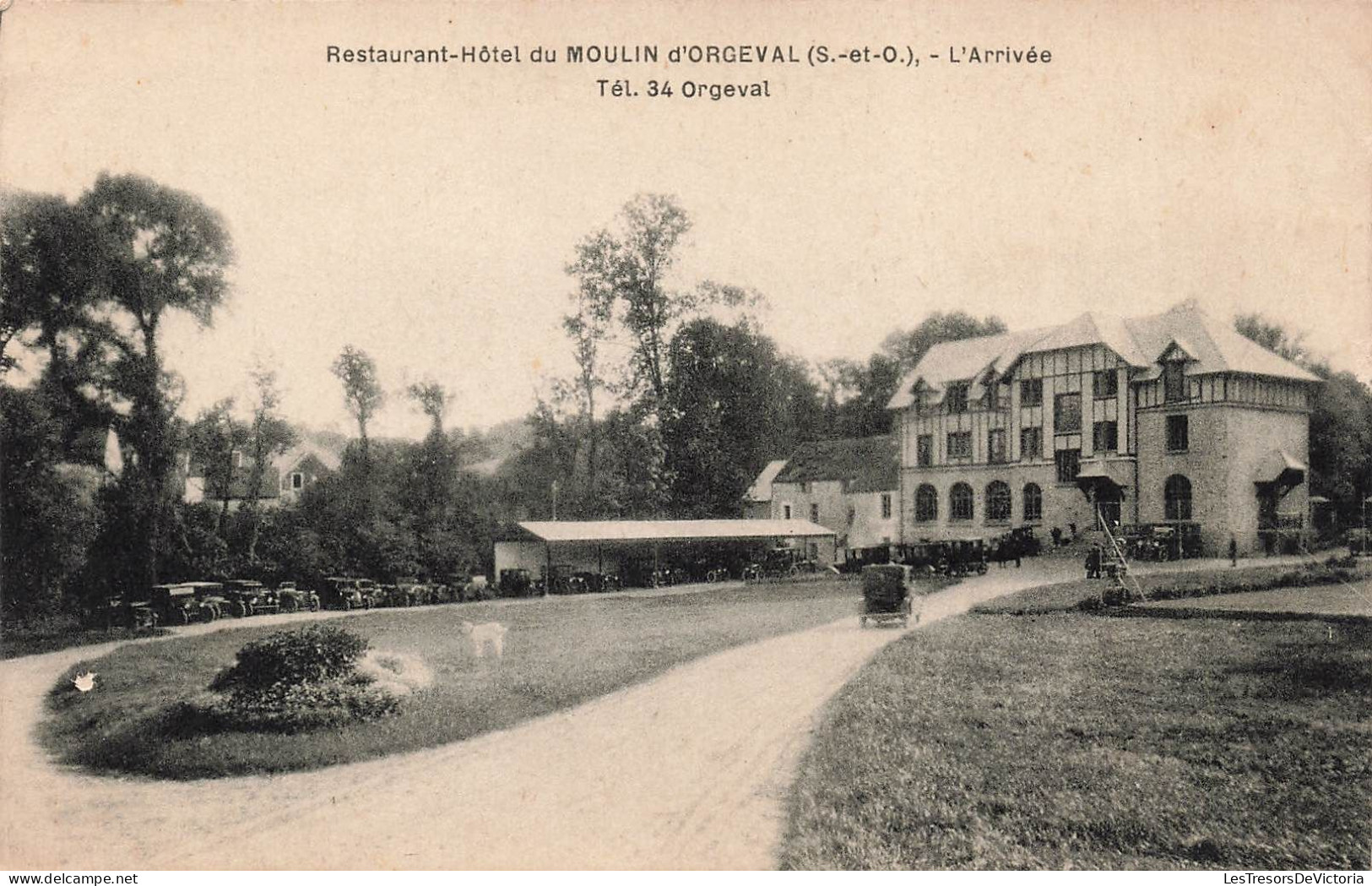 FRANCE - Orgeval - Restaurant Du Moulin D'Orgeval - L'arrivée - Carte Postale Ancienne - Orgeval