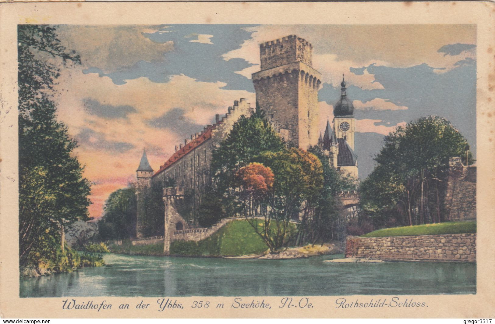 D7259) WAIDHOFEN A. D. YBBS - NÖ - Rothschild Schloss Alte AK 1916 - Waidhofen An Der Ybbs