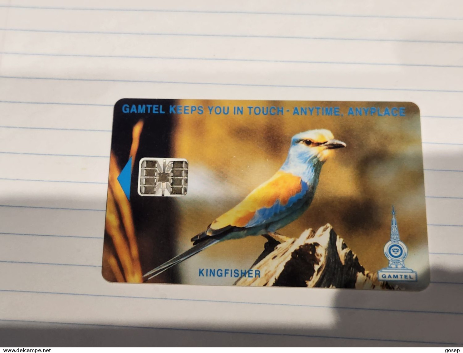 GAMBIA-(GAM-09A)-Kingfisher (CN:C51xxxxxx)-(9)-(125units)-(C51148134)-used Card+1card Prepiad Free - Gambia