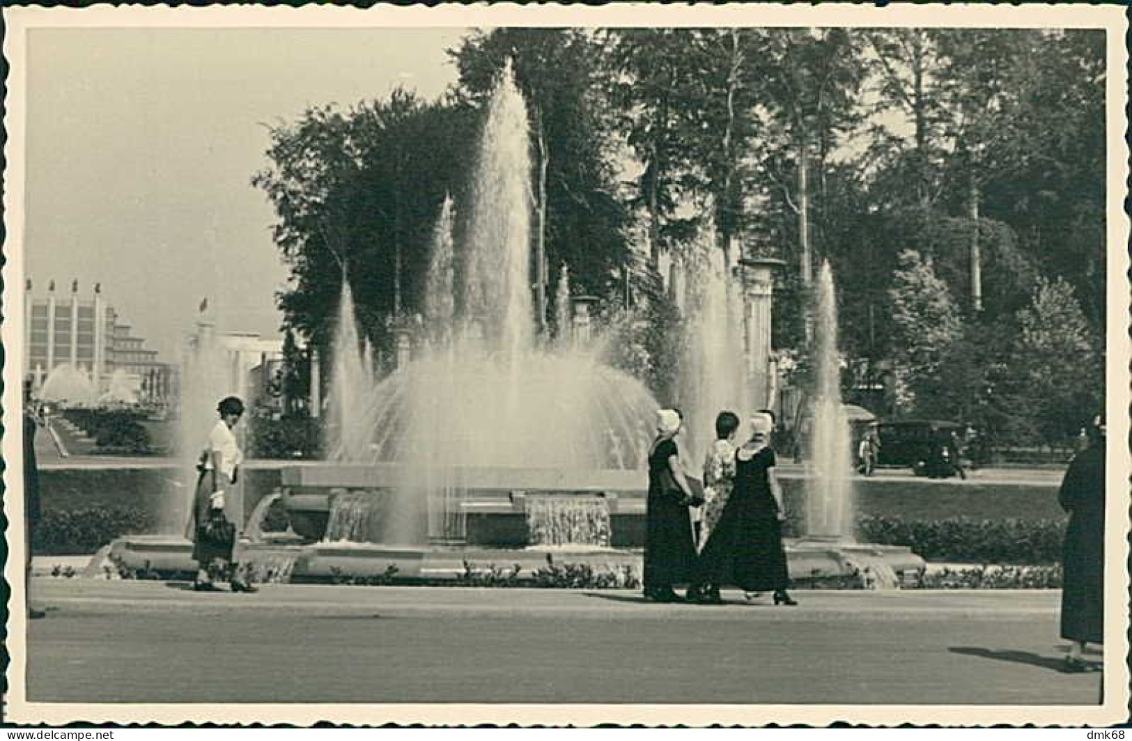 BELGIUM - BRUXELLES - EXPOSITION - FONTAINE - RPPC POSTCARD - 1935 (16932) - Markets