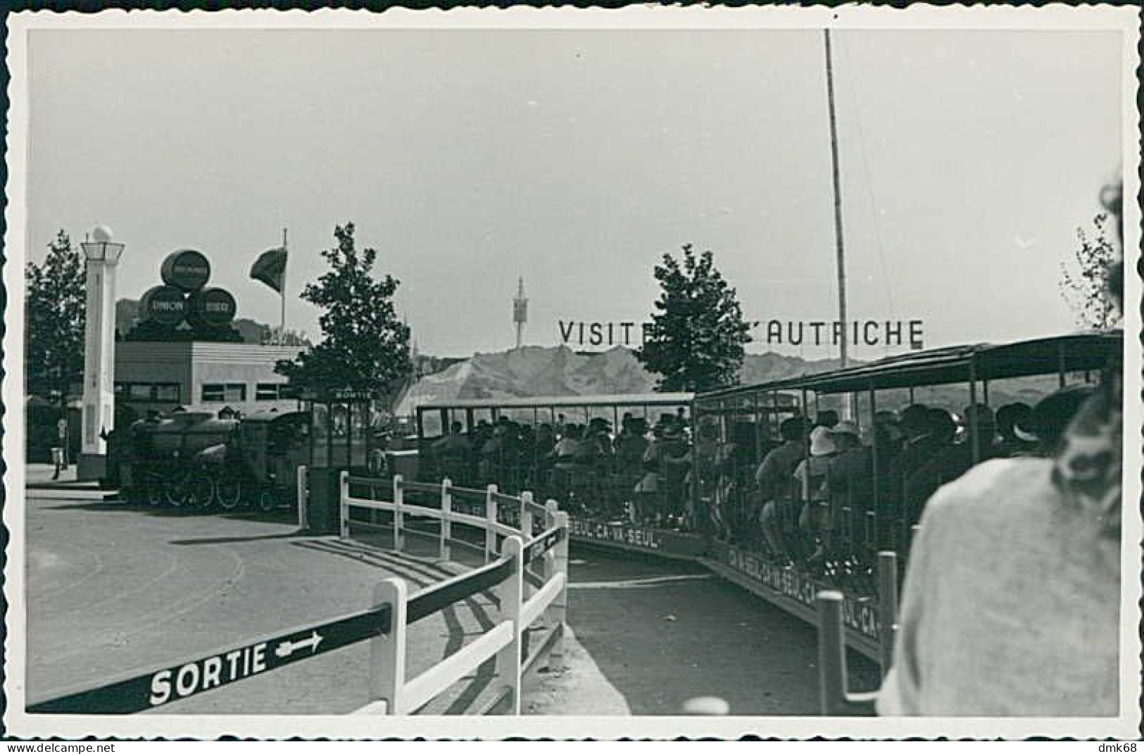 BELGIUM - BRUXELLES - EXPOSITION - PETIT TRAIN - RPPC POSTCARD - 1935 (16933) - Marchés