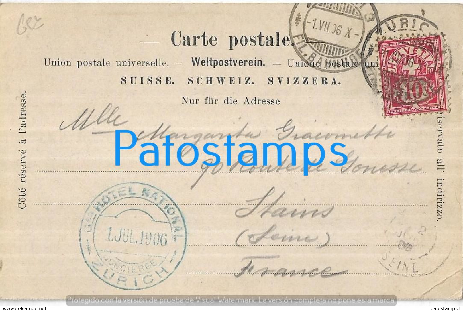 217275 SWITZERLAND CHUR VIEW GENERAL CIRCULATED TO FRANCE POSTAL POSTCARD - Coira