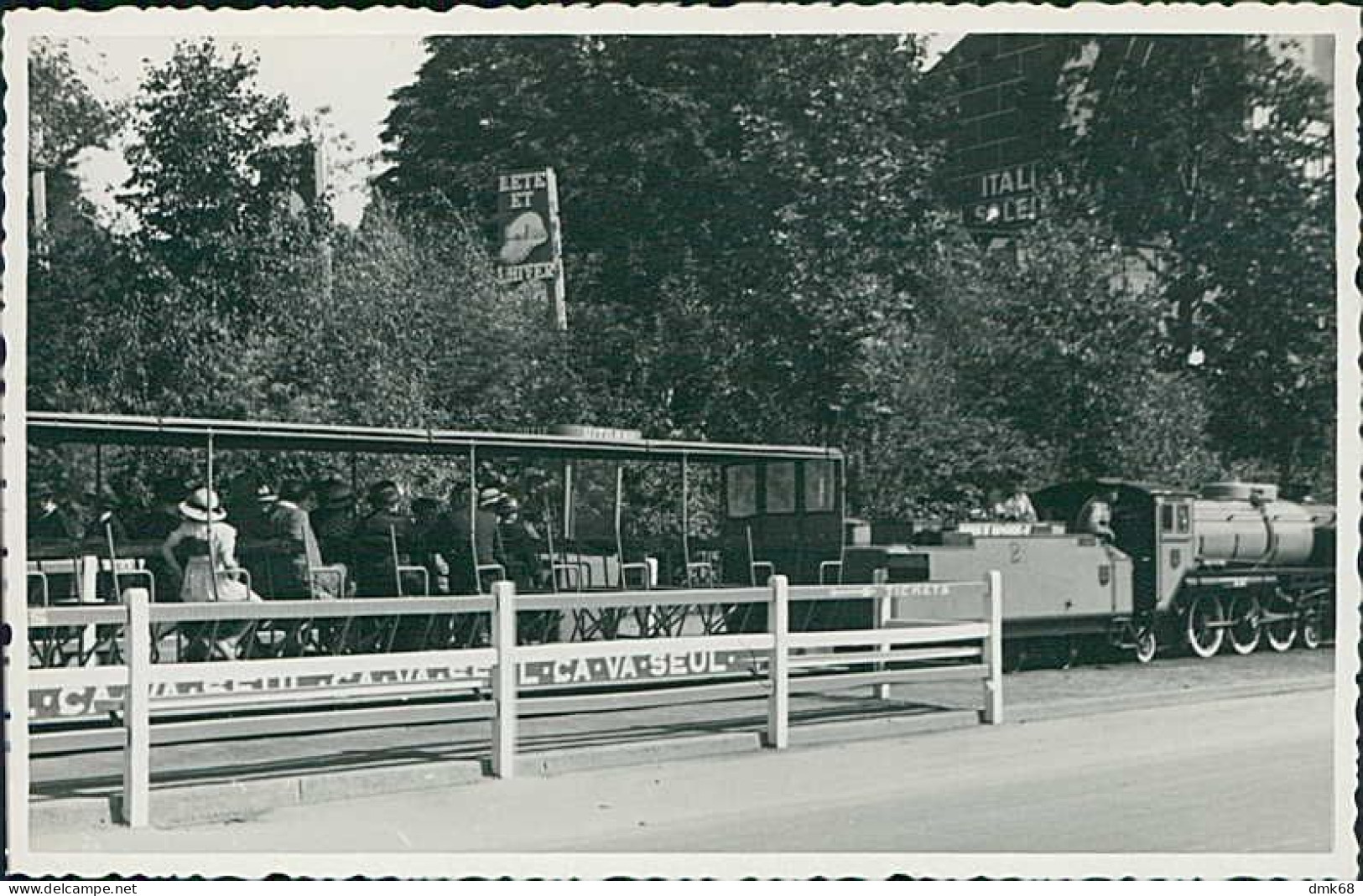 BELGIUM - BRUXELLES - EXPOSITION - PETIT TRAIN - RPPC POSTCARD - 1935 (16934) - Mercadillos