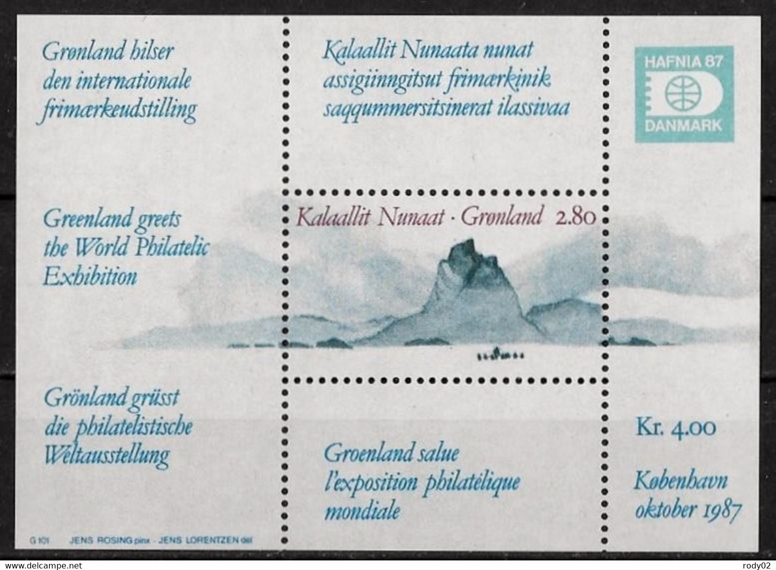 GROENLAND - MONTAGNE - BF 2 - NEUF** MNH - Blocs