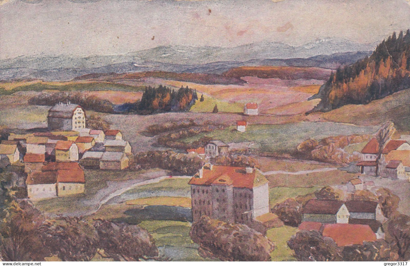 D7267) BAD SCHALLERBACH - OÖ - Vom Magdalenaberg 1923 - Bad Schallerbach