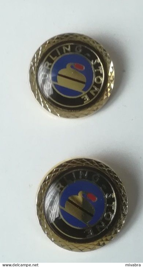 CURLING STONE - Manchetknopen - Boutons De Manchette - Cufflinks - Manschettenknöpfe - Manschetten- U. Kragenknöpfe