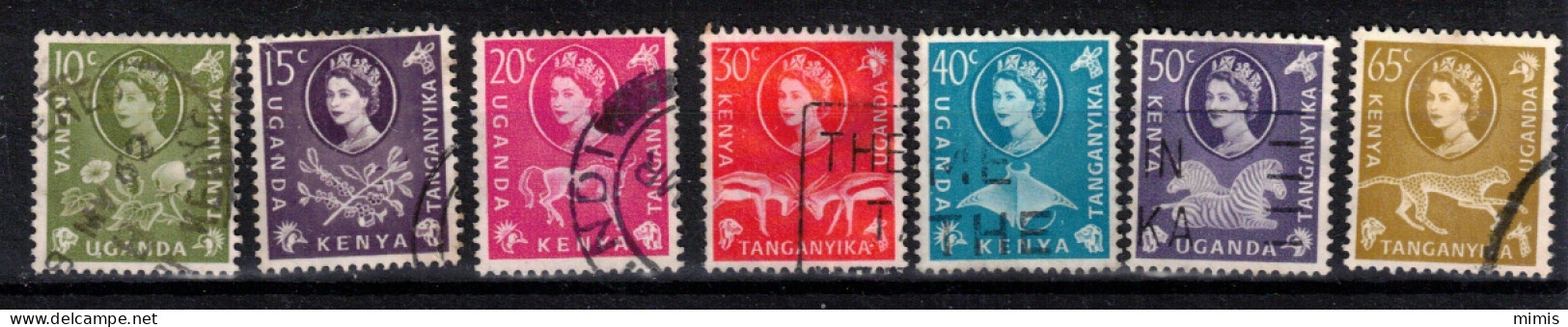 KENYA-UGANDA-TANGANYIKA       1960   N° 14.115  +  106.107.108.110.111.112.113   Oblitérés - Kenya, Uganda & Tanganyika